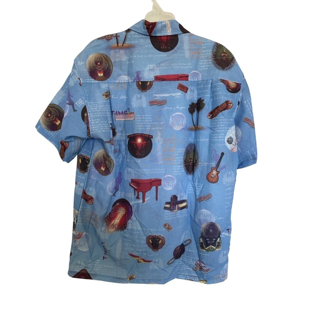 Taylor Sportswear Journey Band Graphic Shirt Mens Large Blue Nylon Made in USA - Picture 10 of 12
